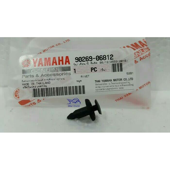Klip Body Plastik Rivet Mio J, Nmax, R15 90269-06812 Genuine Parts