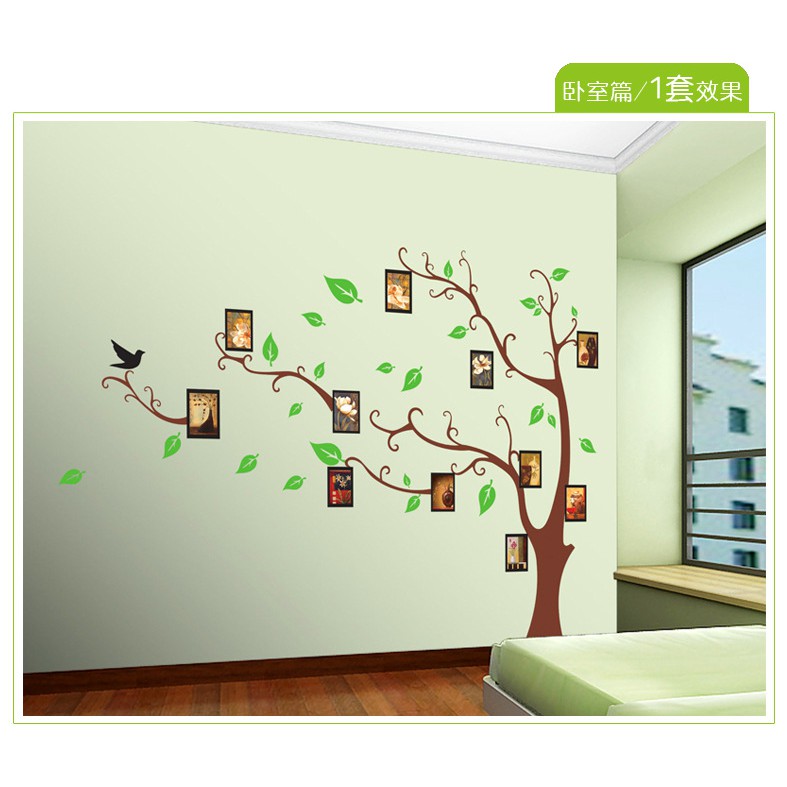 RELIZA WALLSTICKER / Stiker Dinding POHON BINGKAI FOTO TREE FRAME Wall Sticker AY803