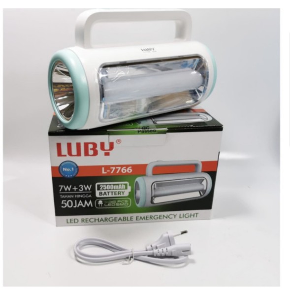 Senter Lampu luby L-7766 Dua Fungsi Senter Emergency