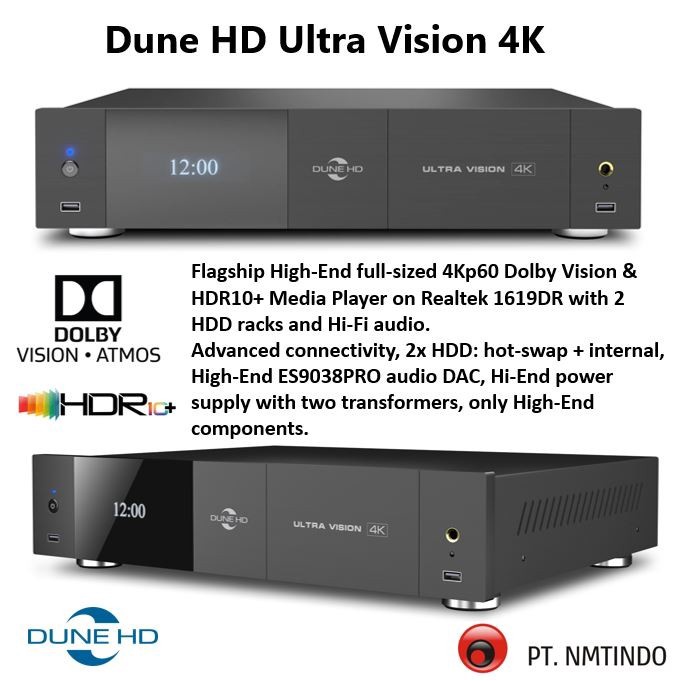 Dune HD Ultra Vision 4K Dolby Vision HDR10 Plus Android Smart TV murah