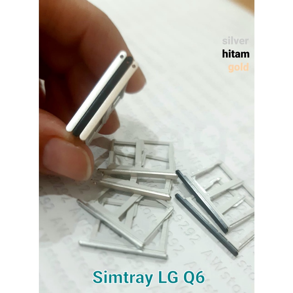 Slot Tempat Dudukan Kartu Simcard Sim Card Lock Simtray Sim Tray LG Q6