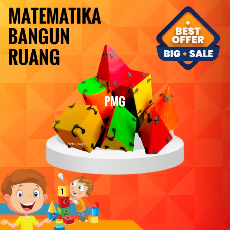 

Bangun Ruang Jaring Jaring/MATEMATIKA Sekolah Dasar/Kit Matematika 8 pcs