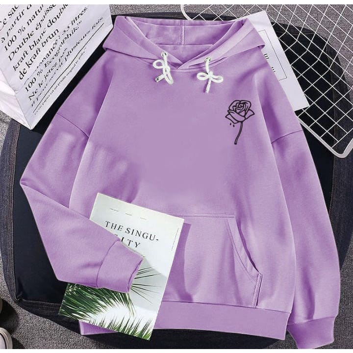 Hoodie Only Rose Sweater Hoodie Wanita Asethetic Korean Style