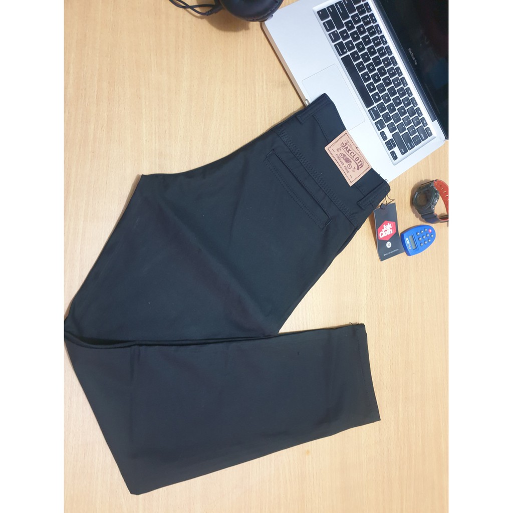 CELANA CHINOS JAKCLOTH -HITAM DARK 03