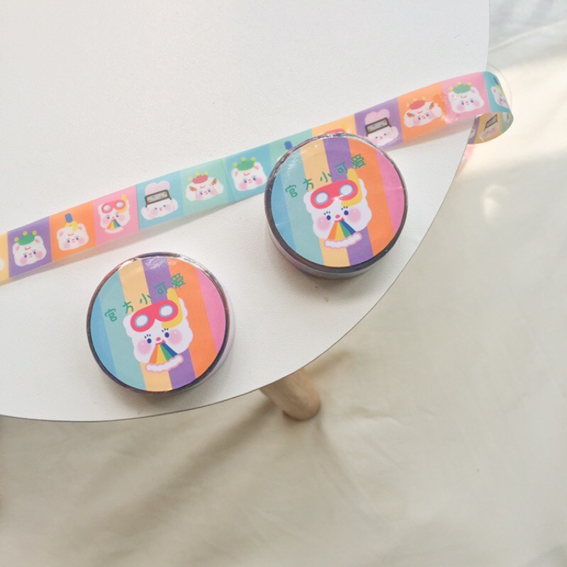 

Wasi tape roll/ masking tape gambar beruang-cherry untuk bujo/ scrapbook/ dan diy