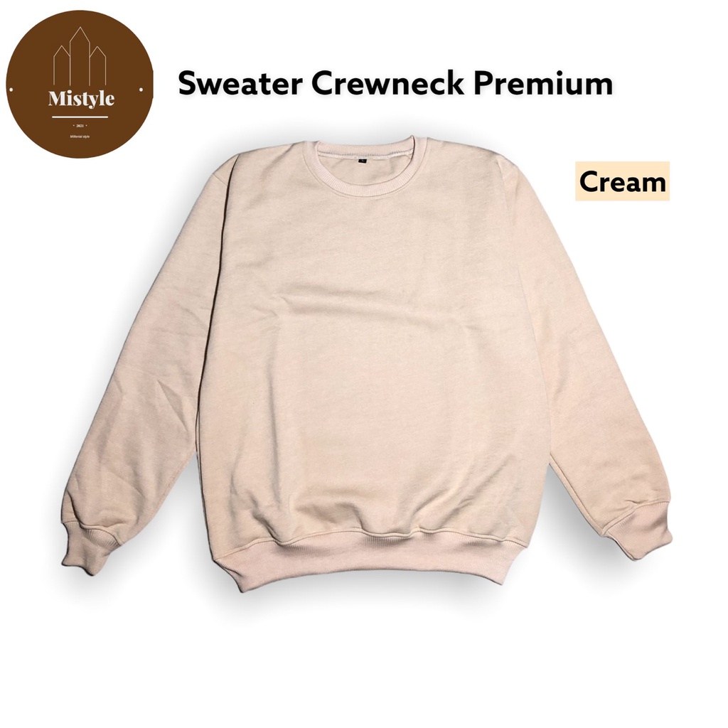 TREEFANOFFICIAL - CREWNECK SWEATSHIRT SWEATER POLOS BAHAN COTTON FLEECE UNISEX (PRIA WANITA)