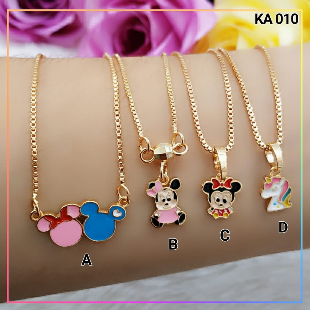 Xuping/perhiasan lapis emas kalung anak KA 010