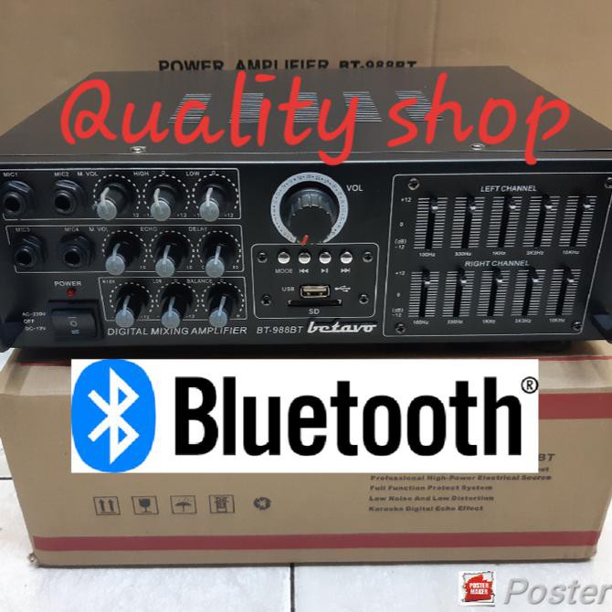 Sale Murah Power Mixer 4 Channel Betavo Bt-988Dc