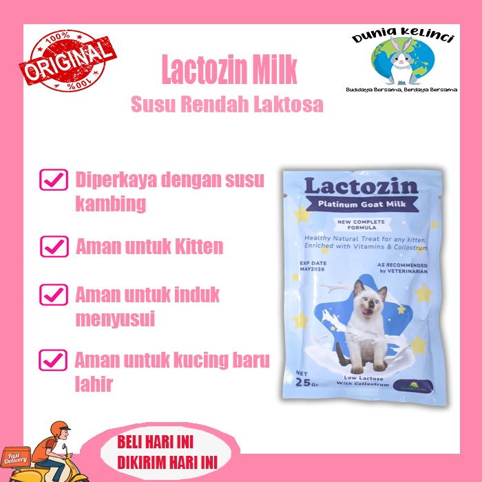 susu kucing platinum LACTOZIN with goat milk