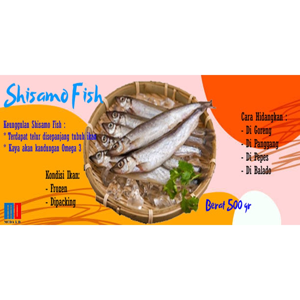 

Shisamo fish 500 gram/Ikan shisamo telur/Ikan capelin