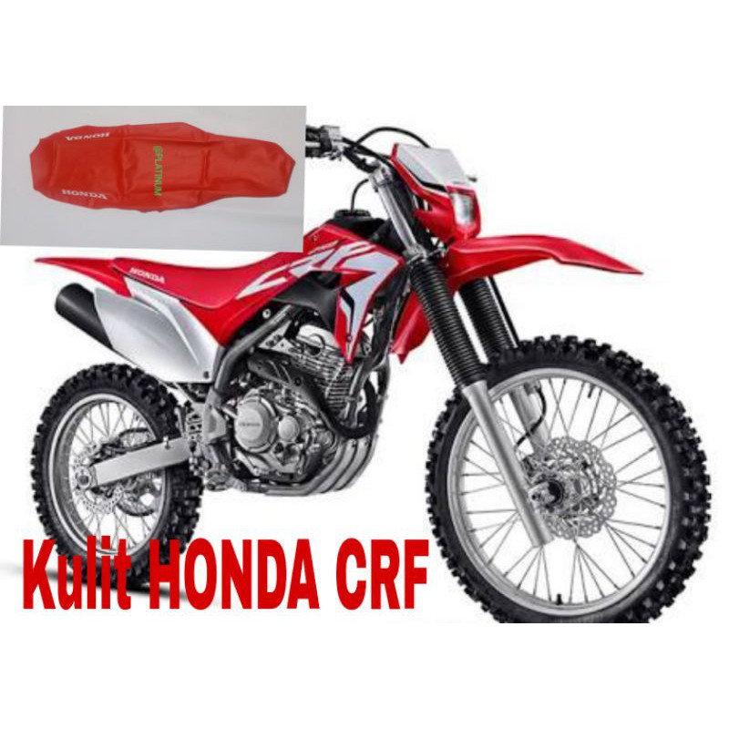 Kulit jok/ Custom jok/ Sarung jok motor TRAIL HONDA CRF MERAH