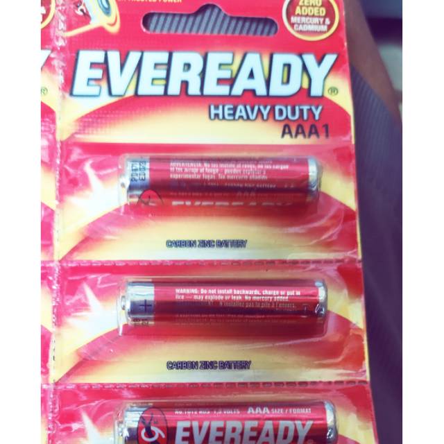 Baterei eveready AAA