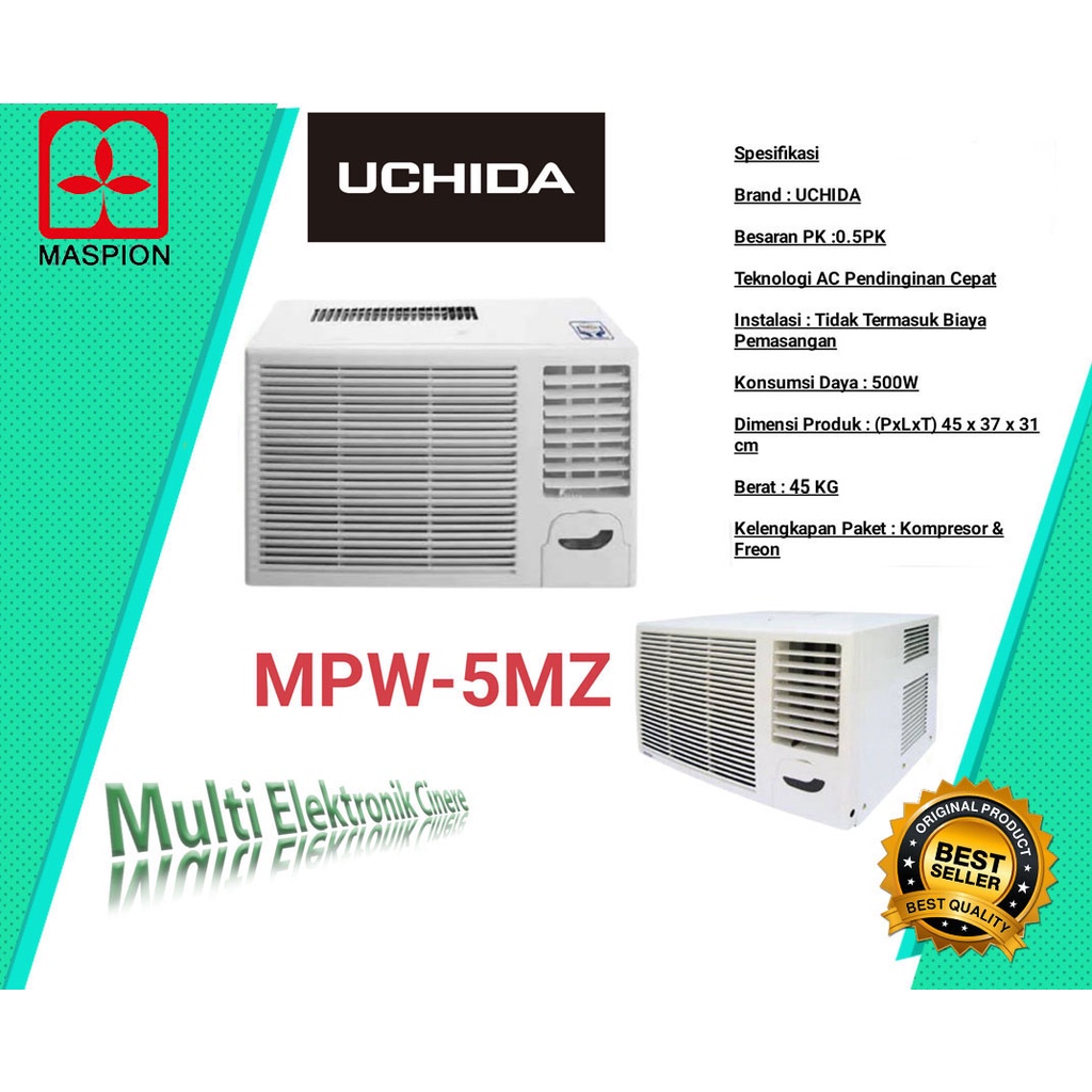 AC UCHIDA WINDOW 1/2 PK MPW 5MZ