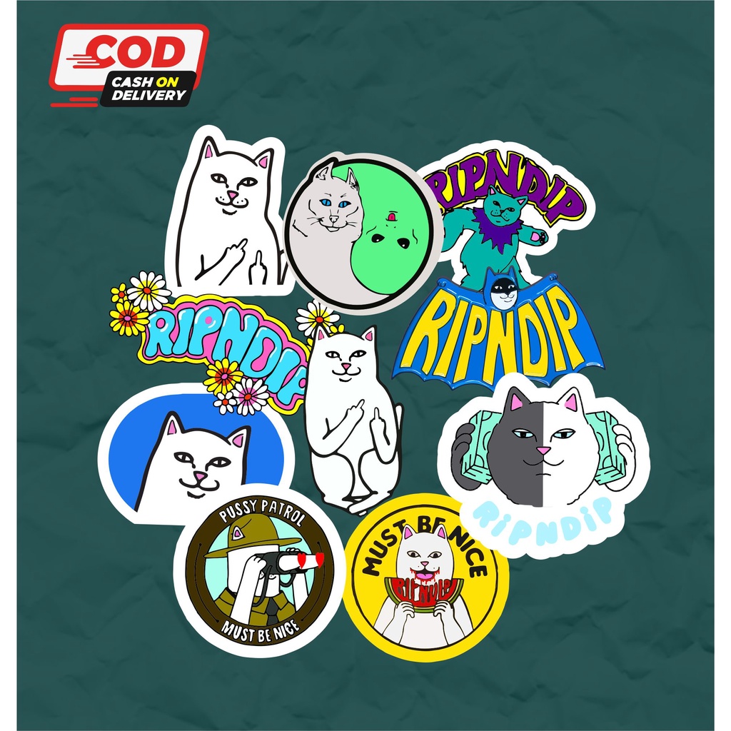 

Stiker sticker Rip n dip isi 10 pcs stiker helm stiker motor stiker koper stiker tumbler josaaaa PAKET