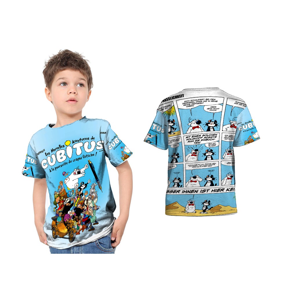 Kaos Baju Anak Gambar Cubitus Art 2 Fullprint
