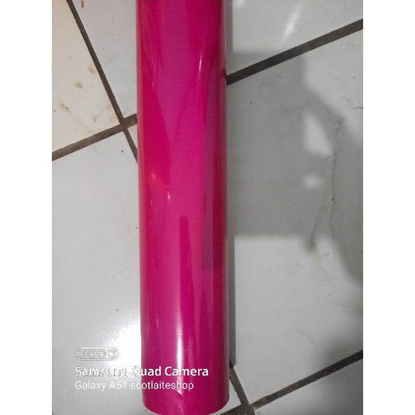 Stiker reflektive memantulkan cahaya asahi/sheikolite/solid/transign-MAGENTA