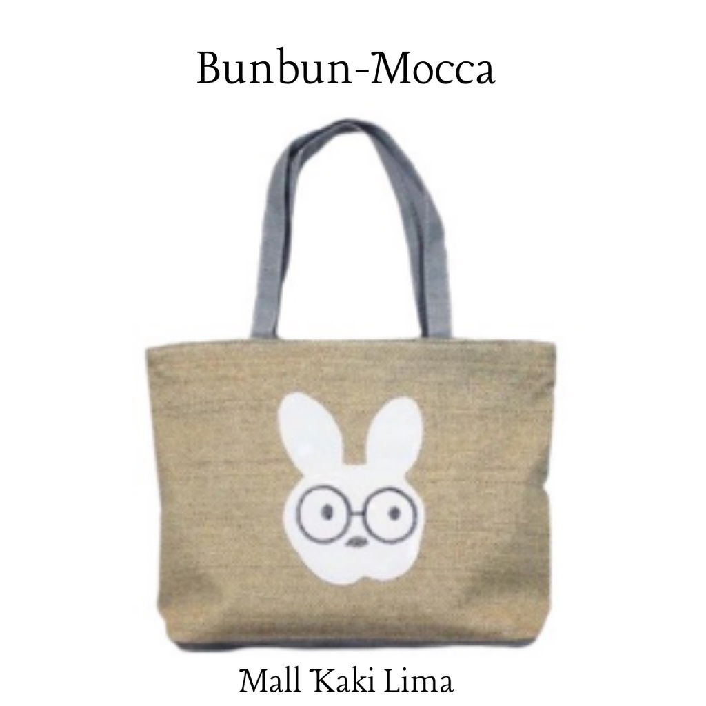 TAS TOTEBAG WANITA MOTIF BUNBUN