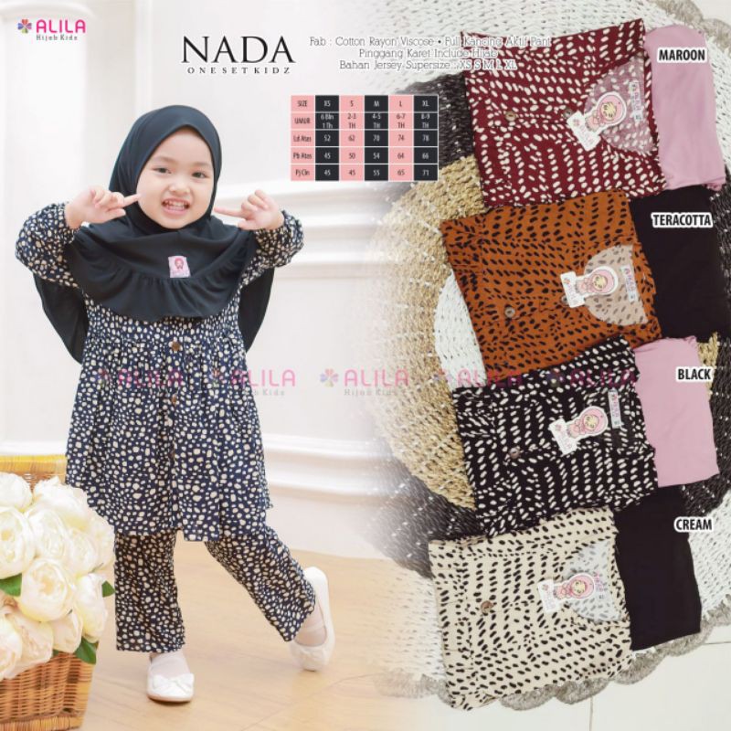 Nada One Set Kids By Alila Hijab
