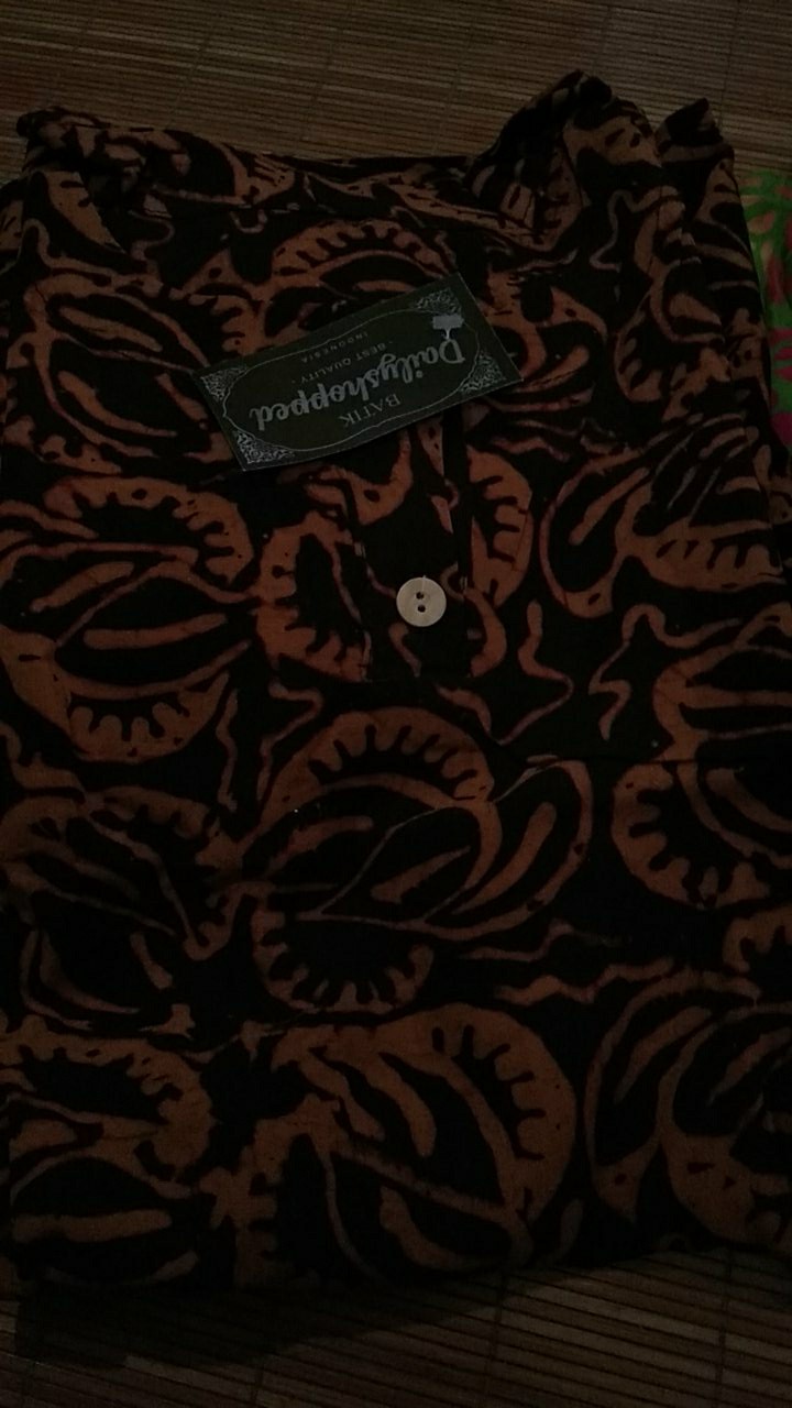 Setelan Piyama Batik Solo Cap Sogan/ Baju Tidur