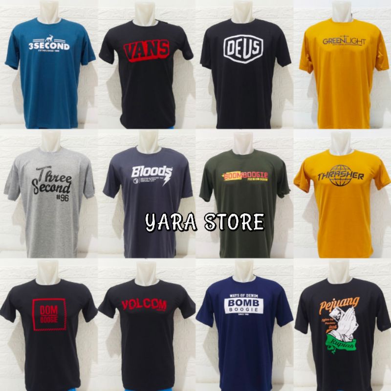 PAKET HEMAT ISI 5 PCS KAOS PRIA DEWASA TERMURAH UKURAN M L XL DAN XXL