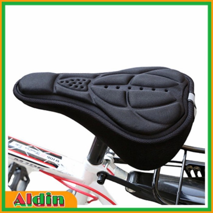 Cover Jok Sadel Sepeda Sporty Silicone &amp; Sponge - Hitam