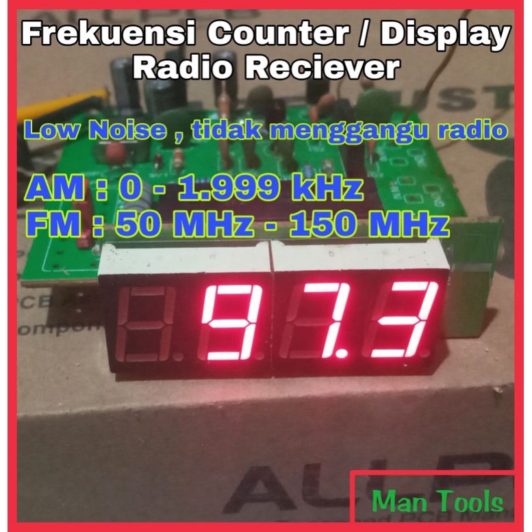 Frekuensi Counter Display Radio FM dan AM