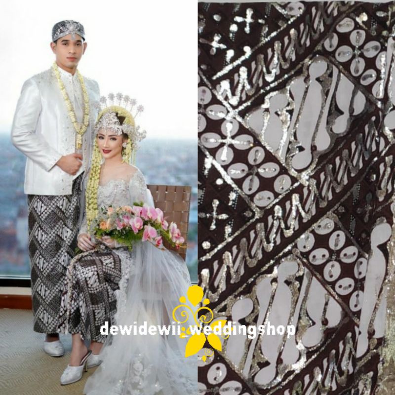 Set Jarik + Blangkon Pengantin, Motif Ciki