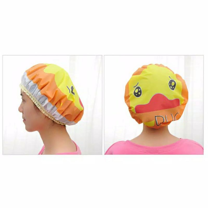 shower cap/ cover kepala gambar animals isi 1 pcs