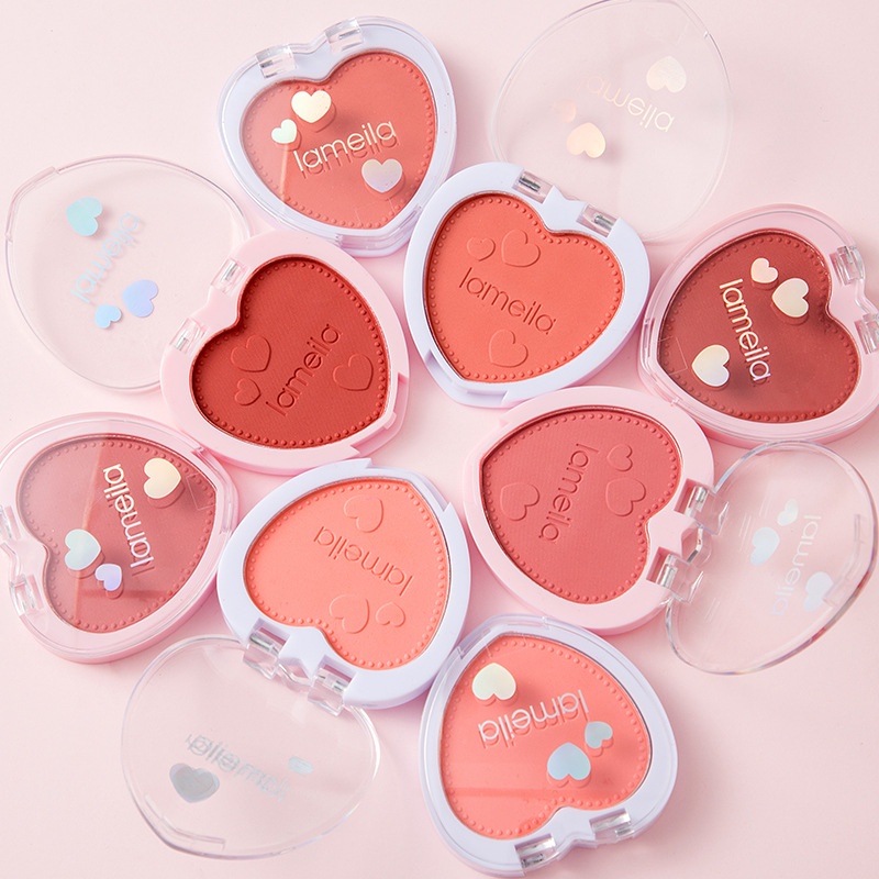 LAMEILA BLUSH ON 4 COLOURS LOVE PALETTE BLUSHER KODE 5107