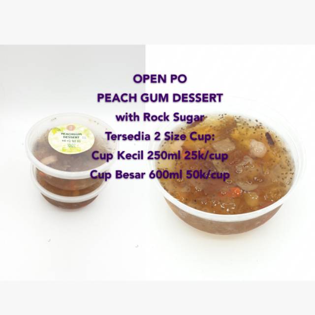 

Cemilan Makanan Sehat Peachgum Dessert dengan Gula Batu Rock Sugar