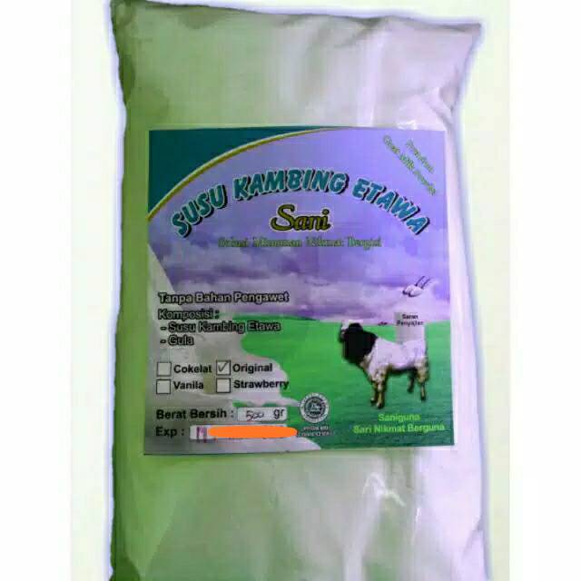 500gram bubuk susu kambing etawa GRADE 1