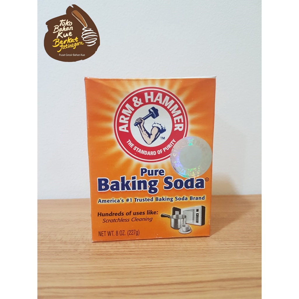 

PURE BAKING SODA ARM & HAMMER 227 GR / SODA KUE ARMS AND HAMMER
