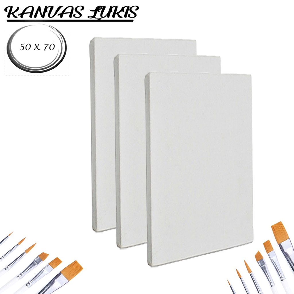 

Kanvas Lukis 50 X 70 Stretched Canvas Medium Texture