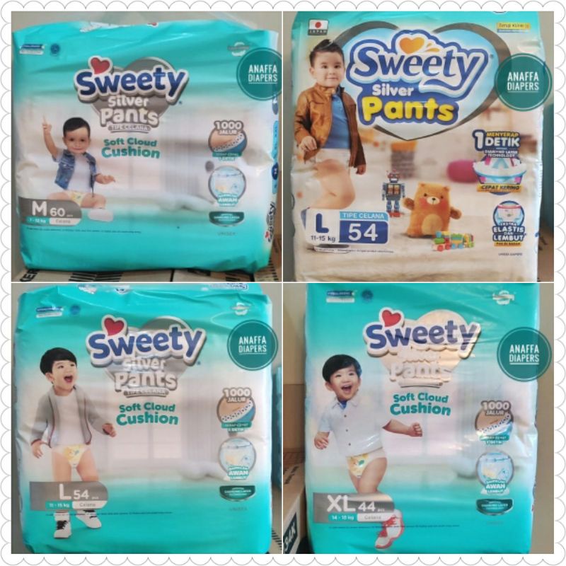 Jual SWEETY SILVER PANTS M60 / L54 / XL44 // SWEETY BRONZE M58 / L52