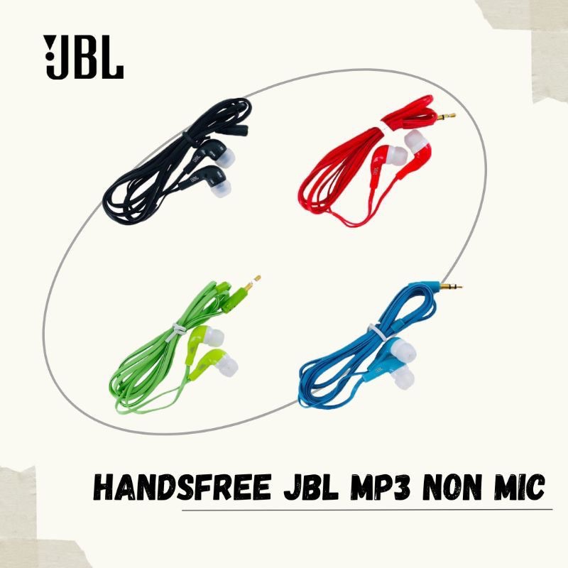 Ready Stok Pertoples isi 50pcs Handsfree MP3 J SuperBass Earphone Non Mic