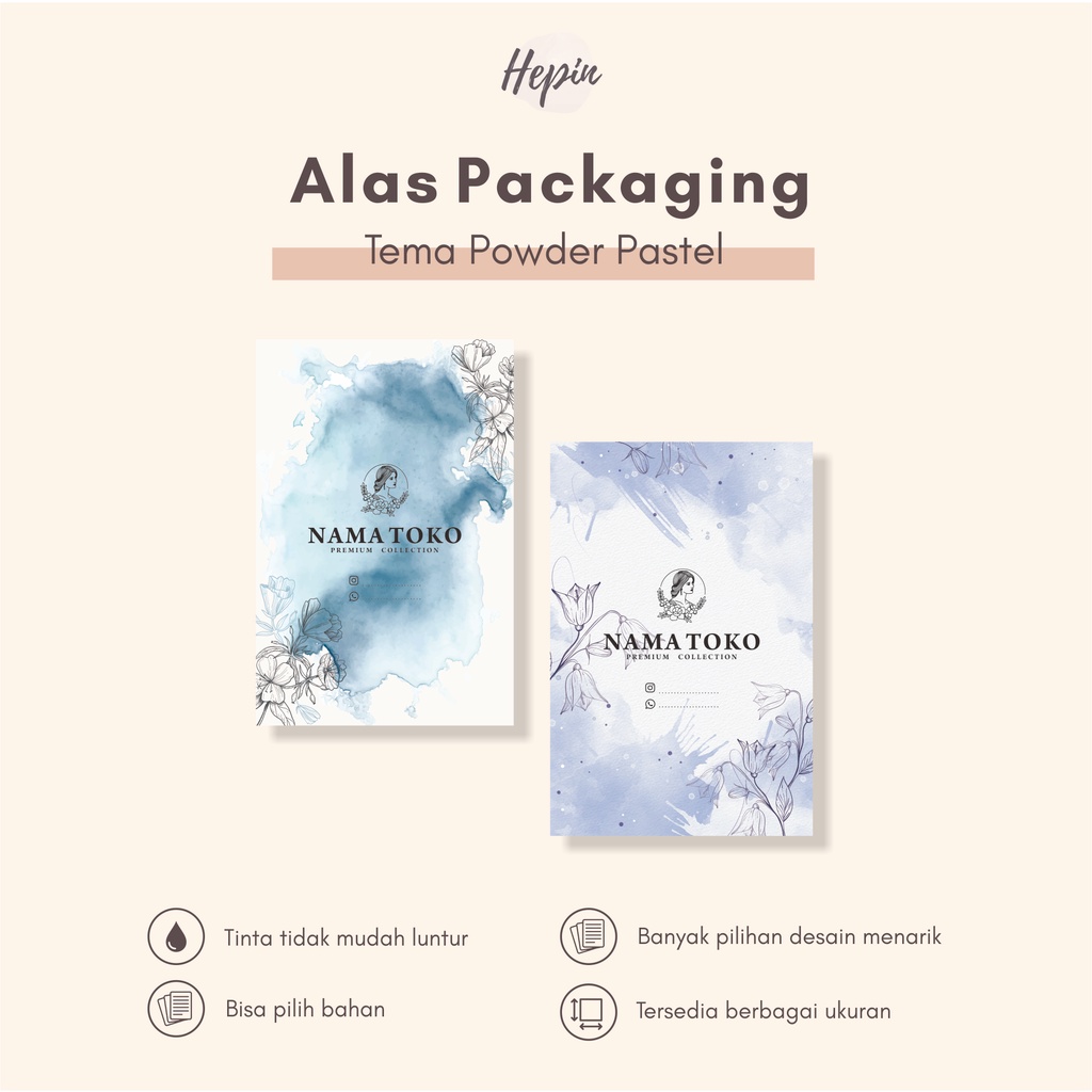 

alas kertas/murah/bisa custom/alas packing murah POWDER PASTEL