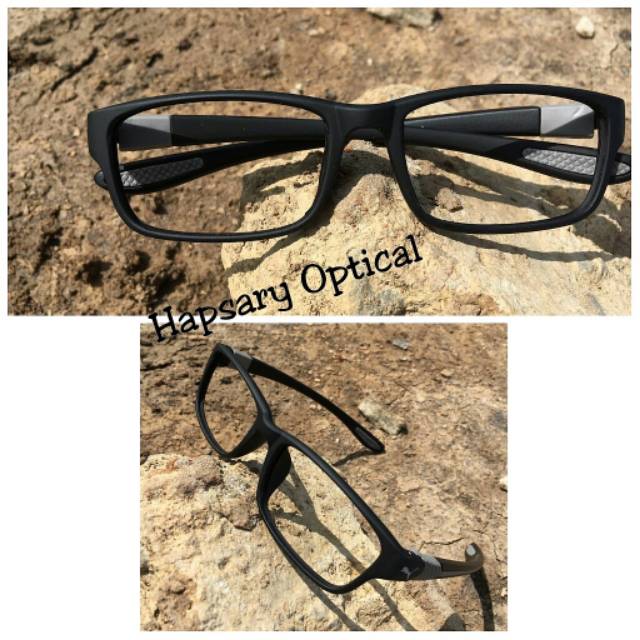 Frame Kacamata Pria Trendy &amp; Terbaru ( Free Lensa Minus, Lensa Plus &amp; Lensa Anti Radiasi Komputer )