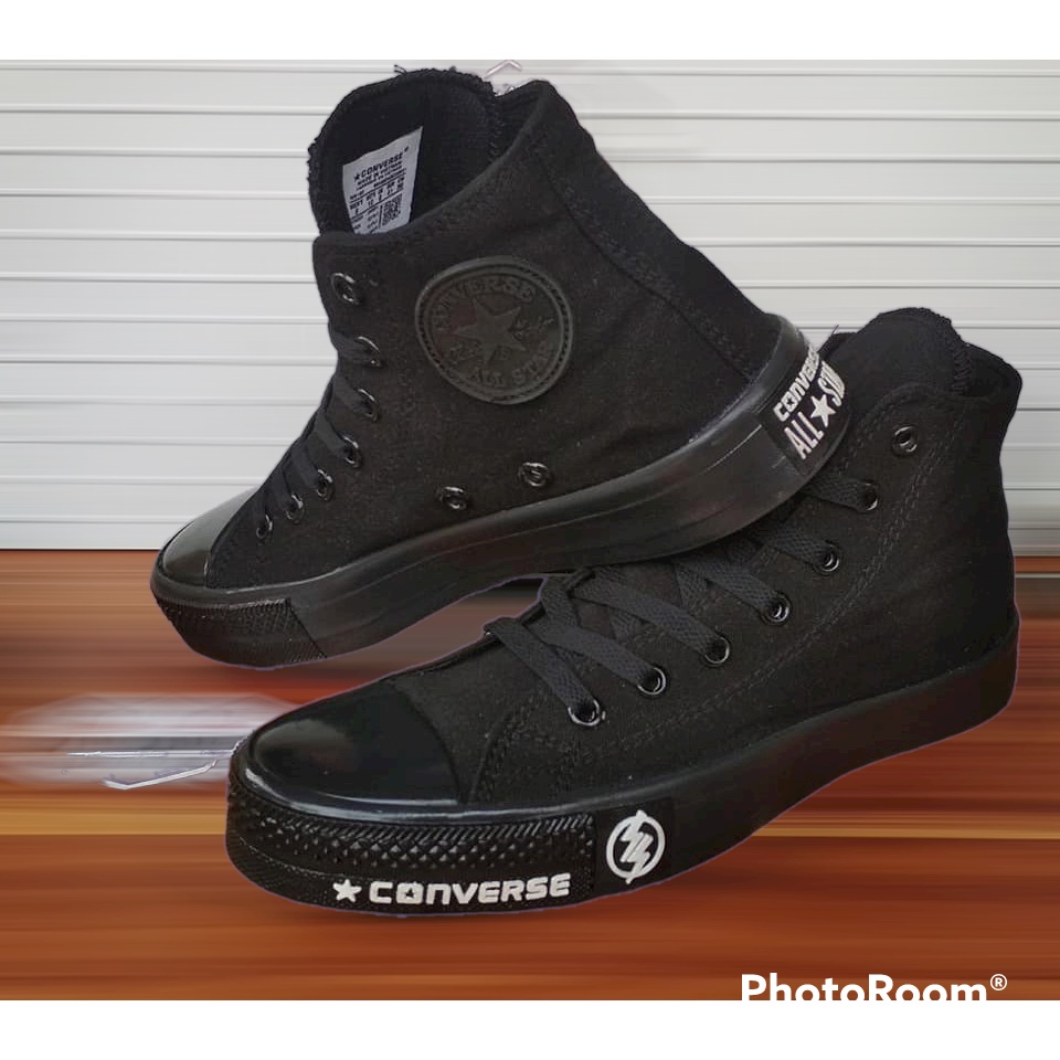 SEPATU ALL STAR SEKOLAH HITAM // SEPATU CONVERSE ALL STAR  CHUCK TAYLOR 70S HI HITAM // SEPATU SNEAKERS SEKOLAH HITAM SEPATU MURAH SEKOLAH SEPATU PRIA WANITA SEKOLAH SMP SMA