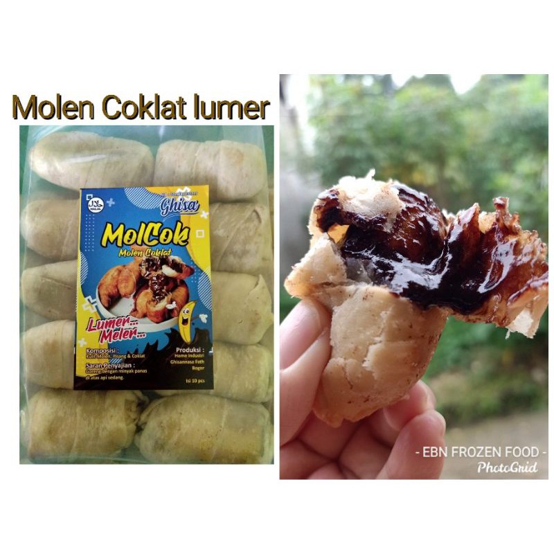 

Molen pisang coklat lumer