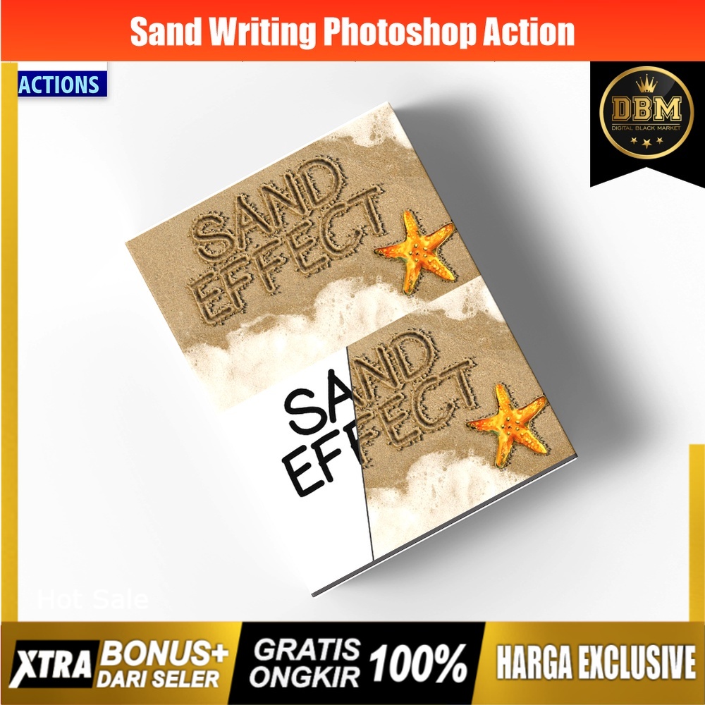 Sand Writing Photoshop Action