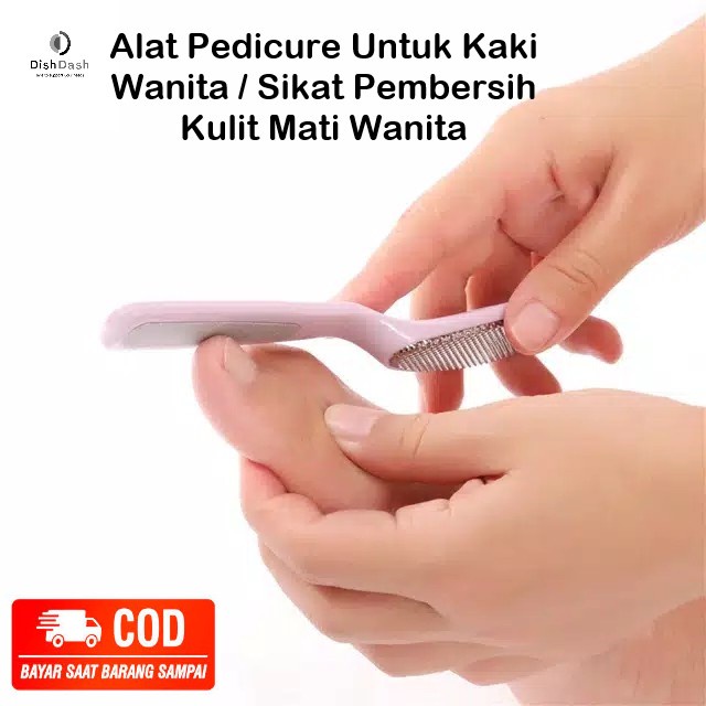 [BAYAR DI TEMPAT] 1 Pcs Alat Pedicure Untuk Penghalus Kaki Wanita Anti Kaki Kasar  / Sikat Pembersih Kulit Mati Wanita