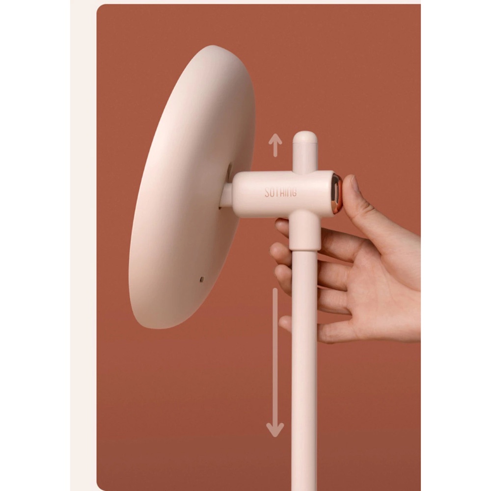 Sothing Sunlight Cermin Make Up Lampu LED Ring Light Liftable Mirror - DSHJ-S-2003 - White