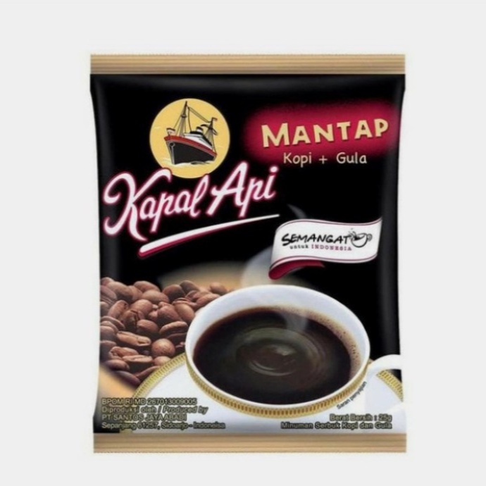 

Kopi Kapal Api Mantap + gula 25gr original