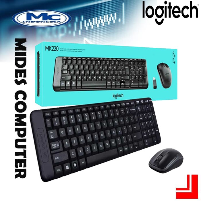 Keyboard + Mouse LOGITECH Wireless Combo MK220