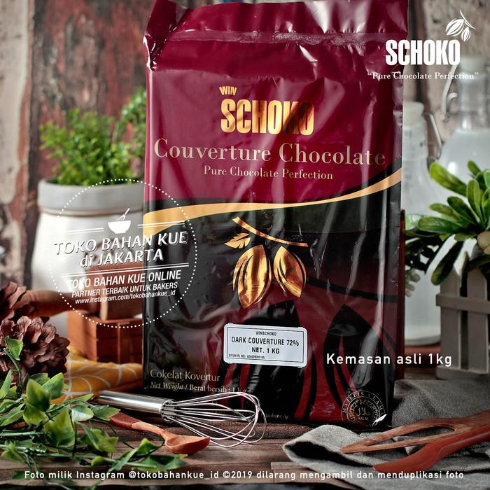 

Bahan Kue Schoko Couverture Dark 72% 1Kg Chocolate Baking Coklat Cokelat Cocoa