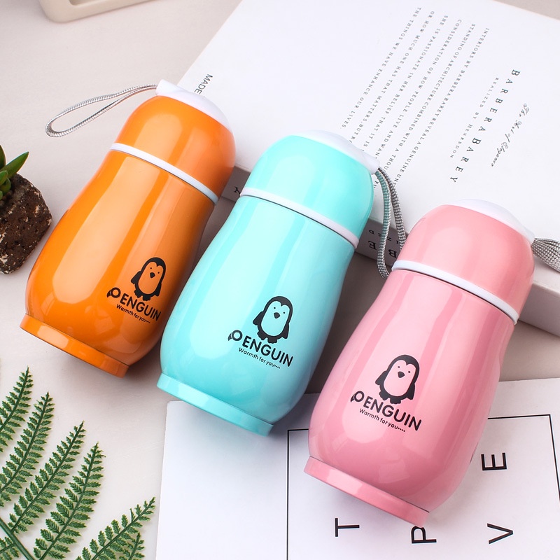 UNNISO - Botol Thermos Minum Vakum Motif Penguin BM01