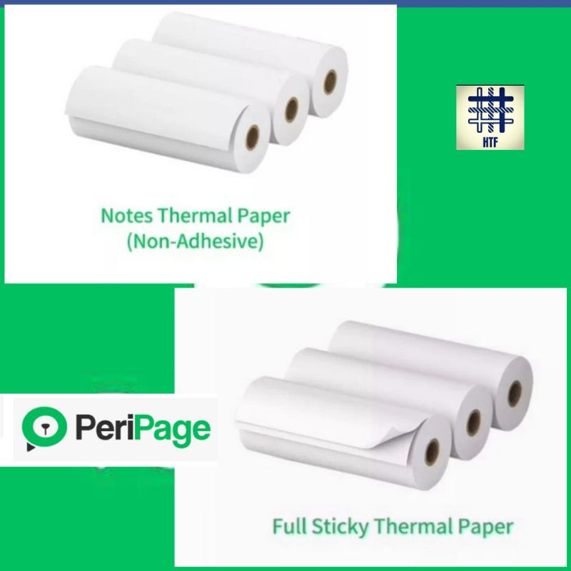 

1Roll Refill Kertas printer untuk mesin printer peripage A9 dan A9S ukuran 77x30 mm printer thermal 80x40