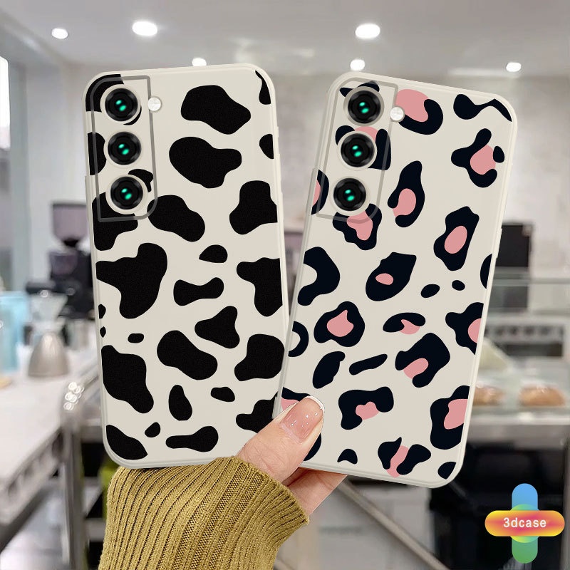 Casing Soft Case Samsung A32 A52 A12 A51 A13 A13LITE A23 A10S A50 A20S J2 J7 Prime A02S A03 A20 A72 A50S A10 A30S A52S A30 M12 M10 M01S A54 A15 A16 A9 A5 Y12 Y20 A12 Fashion Leopard Print Camera Lens Protection Case