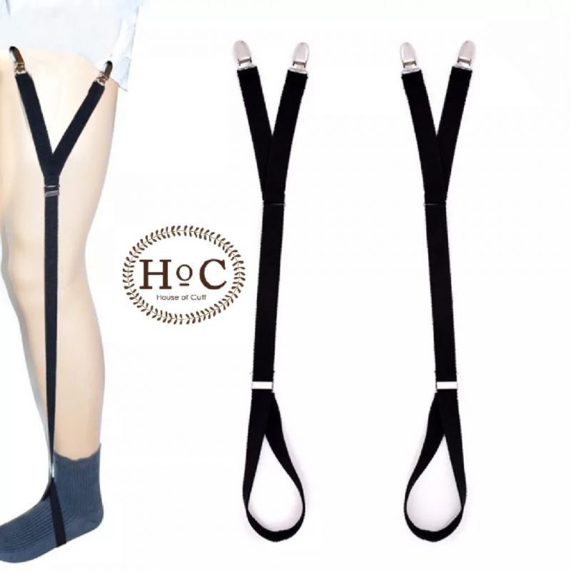 Houseofcuff Shirt Garter Suspender Belt Penarik Baju SHIRTTAIL GARTER ROUND LEG STEEL