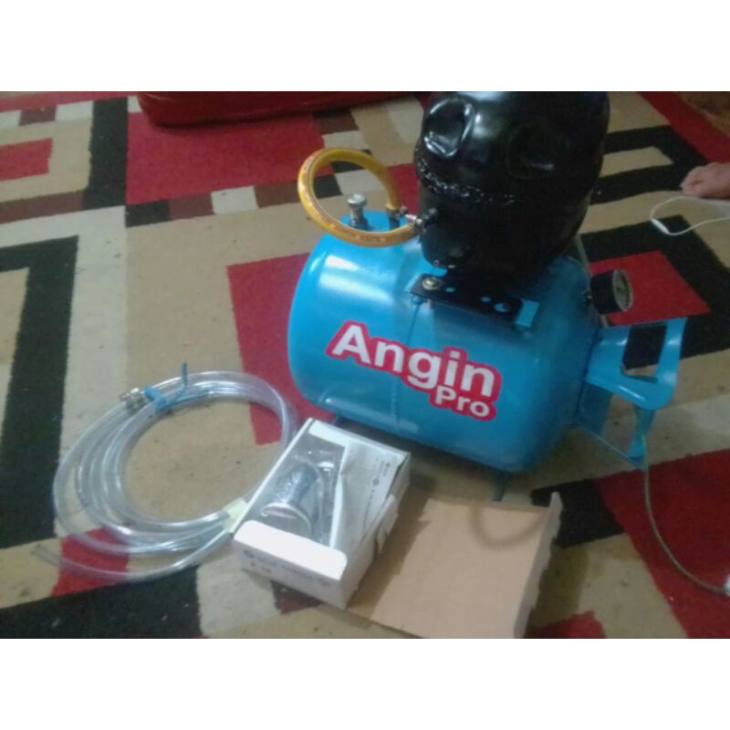 KOMPRESOR MANUAL SILENT RAKITAN PAKET KOMPLIT (+SLANG SPRAYGUN)